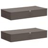 vidaXL Lagringsboks 2 stk. Ikke-vevd stoff 100 x 50 x 18 cm 90 l Gr&aring;