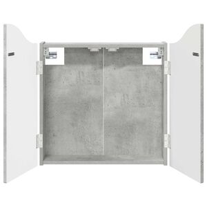 vidaXL Dartbrettskap Betonggr&aring; 56 x 12 x 63 cm Konstruert tre