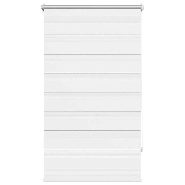 vidaXL Sebragardin 90,9x150 cm Stoffbredde 86,7 cm hvit