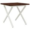 vidaXL Spisebord med levende kant 60 x 55 x 75 cm Solid akasietre