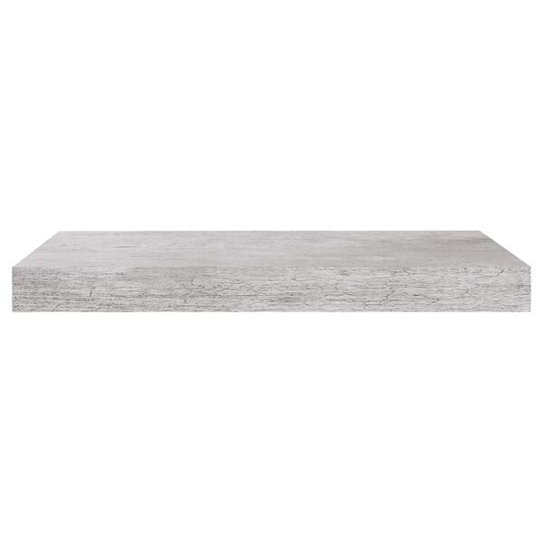 vidaXL Flytende vegghylle betonggr&aring; 50x23x3,8 cm MDF