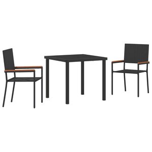 vidaXL Hage Spisegruppe med pute 5 pcs Beige polyrotting