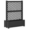vidaXL Stor plantekasse med espalier Antrasitt 99,5 x 43 x 133,5 PP