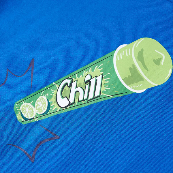 T-skjorte for barn knallblå 92