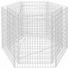 vidaXL Gabion h&oslash;ybed sekskantet 160x140x100 cm