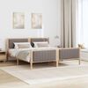 vidaXL Sengestamme Brun og taupe 180 x 200 cm Heltre furu