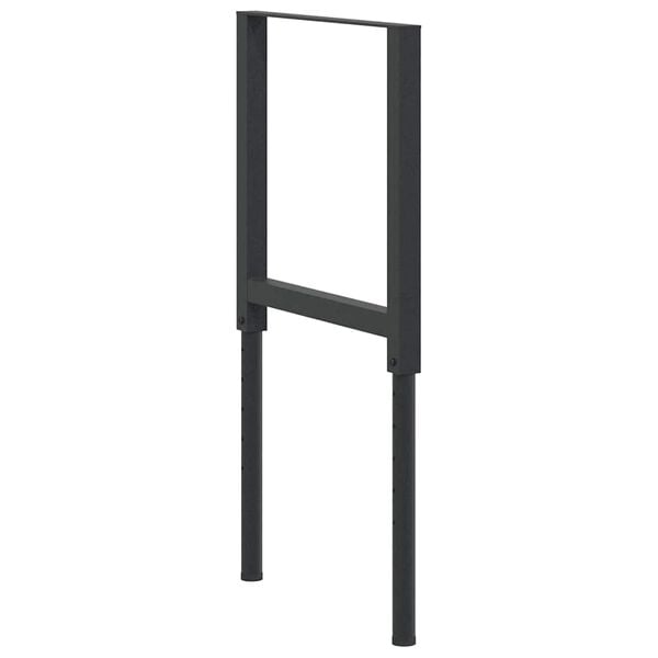 vidaXL Justerbare arbeidsbenkerammer 2 stk metall 55x(69-95,5)cm svart