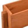 vidaXL Sammenleggbar blomsterkasse oransje 60x14x75 cm heltre gran