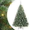 vidaXL Kunstig juletre med 300 LED med stativ gr&oslash;nn 210 cm PE og PVC