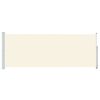 vidaXL Uttrekkbar sidemarkise 180x500 cm kremhvit