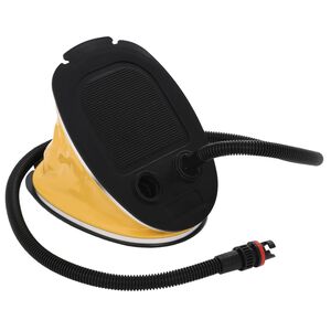 vidaXL Fotpumpe 26x18 cm PP og PE gr&aring; og gul