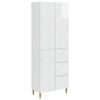 vidaXL Skapsett 2 stk. H&oslash;gglans hvit 66 x 34.5 x 90 cm Engineered Wood