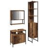 vidaXL Baderomsinnredningssett 3 stk. Gamle tre 33 x 33 x 185,5 cm