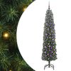 vidaXL Kunstig juletre med 300 LED grønn 180 cm PVC og stål og plast