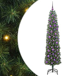 vidaXL Kunstig juletre med 300 LED gr&oslash;nn 180 cm PVC og st&aring;l og plast