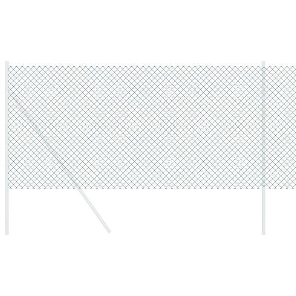 vidaXL Kjedegjerde gr&oslash;nn 25 x 0,6 m St&aring;l