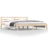 vidaXL Sengeramme heltre furu 180x200 cm Super King