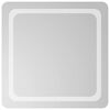 vidaXL Baderomsspeil med LED 60x60 cm