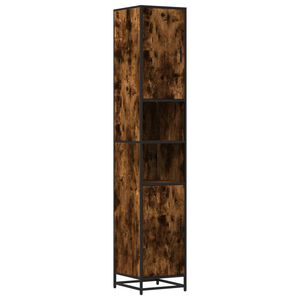 vidaXL Baderomsskap r&oslash;kt eik 35x37,5x188,5 cm konstruert tre og metall
