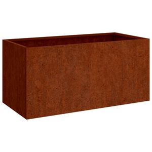 vidaXL Plantekasse 62x30x29 cm cortenst&aring;l