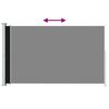 vidaXL Uttrekkbar sidemarkise 220x300 cm svart
