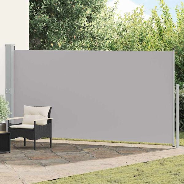 vidaXL Uttrekkbar sidemarkise 160 x 500 cm gr&aring;