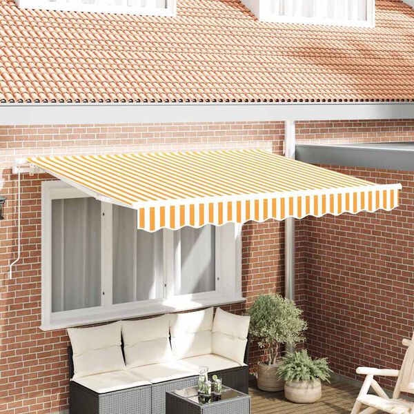 vidaXL Innvendbar Markise Gul 300 x 200 cm stoff