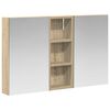 vidaXL Baderomsskapsett 3 stk. 80 x 10,5 x 50 cm Konstruert tre