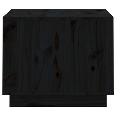 vidaXL Salongbord svart 120x50x40,5 cm heltre furu