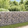 vidaXL Gabion med topp- og bunndekke galvanisert st&aring;l 200x20x85 cm