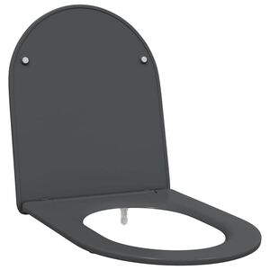 vidaXL Toalettsete Antrasitt 47 x 36 x 3,4 cm Duroplast
