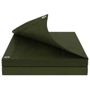 vidaXL Presenning med &oslash;yer Gr&oslash;nn 2 x 3 m 260 gsm PE