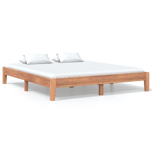 vidaXL Sengeramme heltre teak 180x200 cm