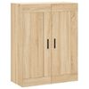 vidaXL Highboard sonoma eik 69,5x34x180 cm konstruert tre
