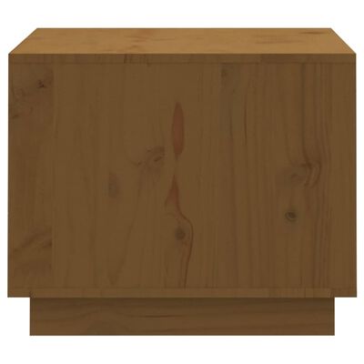 vidaXL Salongbord honningbrun 120x50x40,5 cm heltre furu