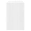 vidaXL Skrivebord h&oslash;yglans hvit 101x50x76,5 cm sponplate