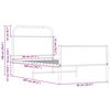 vidaXL Sengeramme uten madrass sonoma eik 80x200 cm konstruert tre