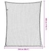 vidaXL Tilhengernett med elastisk tau svart 3x2,5 m PP