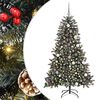 vidaXL Kunstig juletre gr&oslash;nn 180 cm PVC og plast og st&aring;l