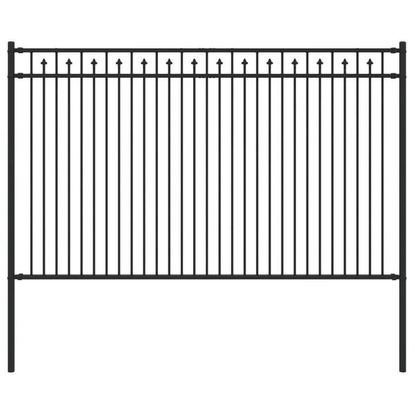 vidaXL Spikertrekkza Svart 200 x 166 cm Pulverlakkert st&aring;l