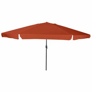 vidaXL Hageparasol Terrakotta 394 x 394 x 248 cm Polyester og st&aring;l