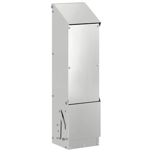 vidaXL H&oslash;nsefutteral s&oslash;lv 13 x 12 x 51 cm Galvanisert St&aring;l