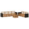 vidaXL Sofasett 8 pcs Solid akasietre
