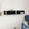 vidaXL Veggskap svart 99x18x16,5 cm konstruert tre
