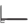 vidaXL Usynlig flytende hylle med hylle 4 pcs Svart 6 x 11 x 6,5 cm