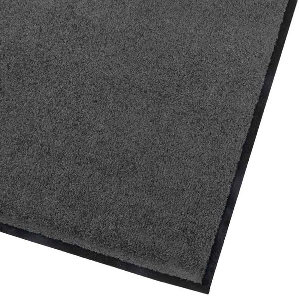 vidaXL D&oslash;rmatte Antrasitt 60 x 40 x 1.2 cm Teddy-stoff