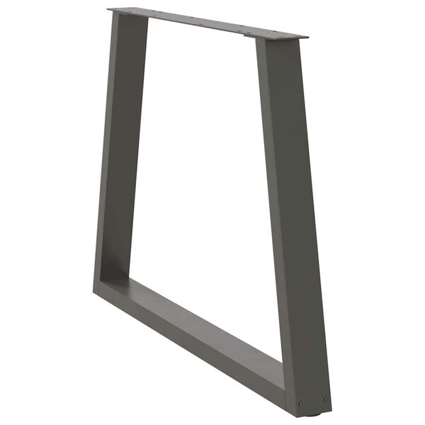 vidaXL Spisebordben V-formet 3 stk antrasitt 100x(72-73,3) cm stål