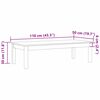 vidaXL Kaffebord Max Brun 110 x 50 x 30 cm Massiv furu