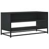 vidaXL TV-benk svart 91x40x46 cm konstruert tre og metall