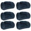 vidaXL Kastepledd 6 stk. Marinebl&aring; 130 x 150 cm 3.04 kg Fleece